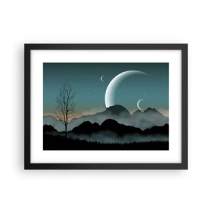 Poster în ramă neagră - Carnavalul unei nopți înstelate - 40x30 cm