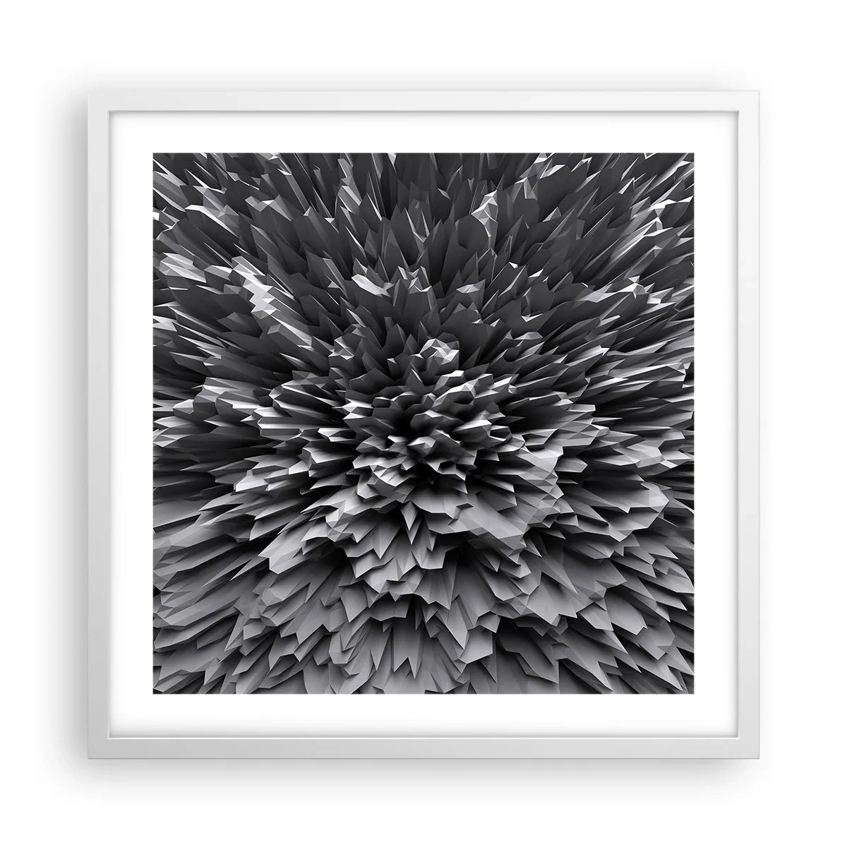 Poster în ramă albă - Mai ascuțit nu se poate - 50x50 cm