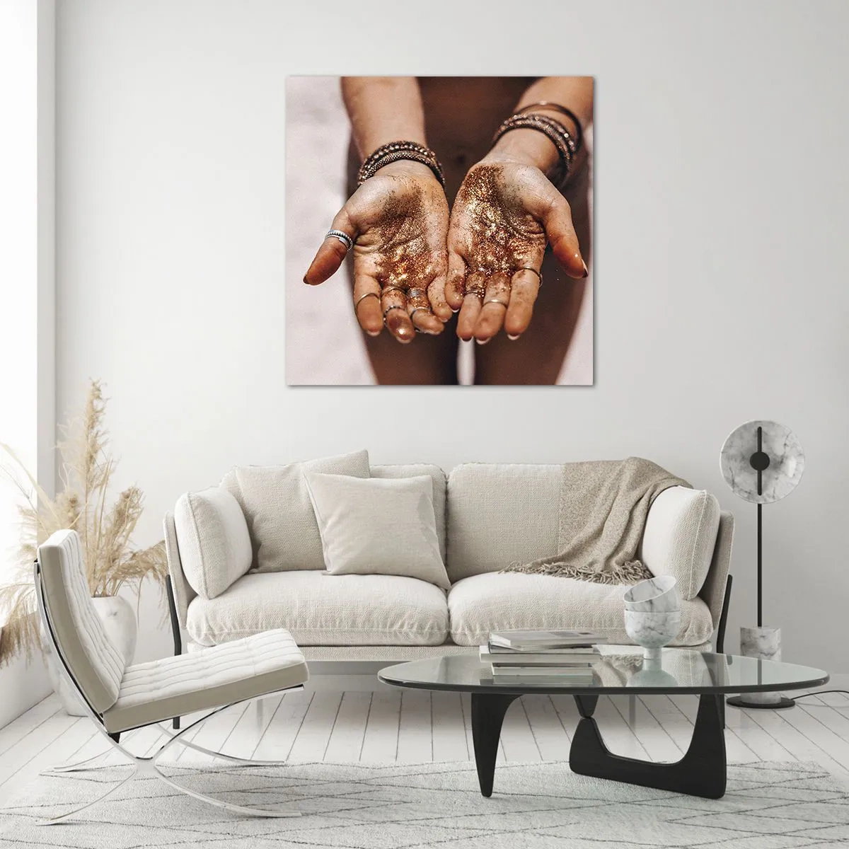 Tablou pe sticlă - Un cadou pentru tine - 60x60 cm