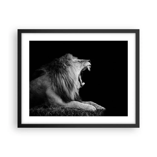 Poster în ramă neagră - Fără nici o ezitare - 50x40 cm