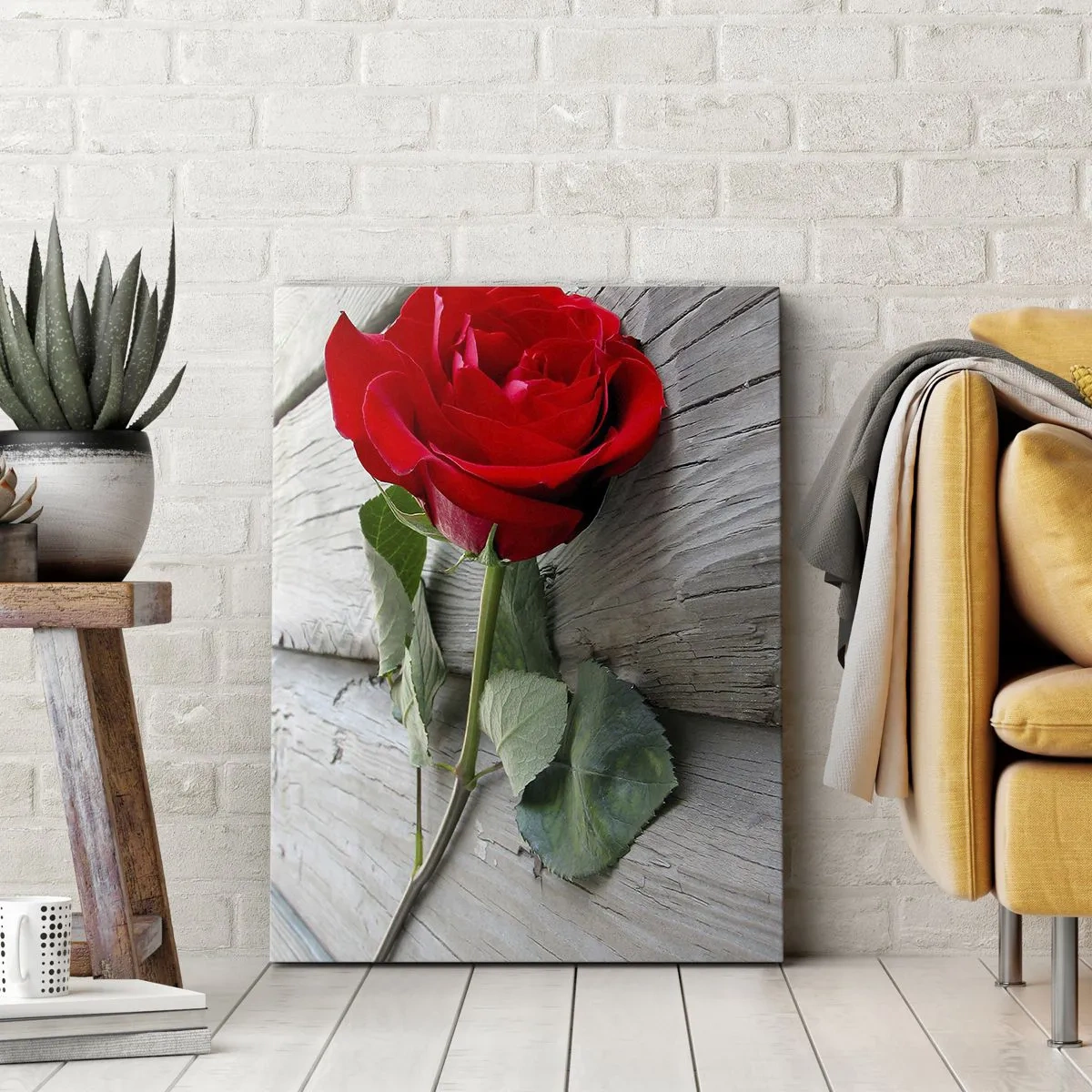 Tablou pe pânză - Studiu în stacojiu - 70x100 cm