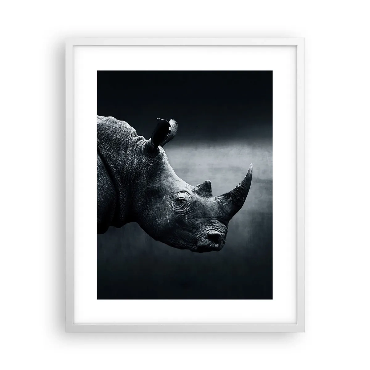 Poster în ramă albă - Profil drept - 40x50 cm