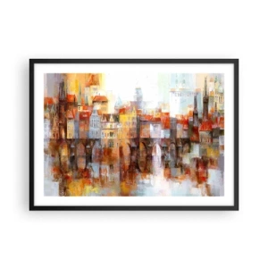 Poster în ramă neagră - Frumos și sub pod - 70x50 cm