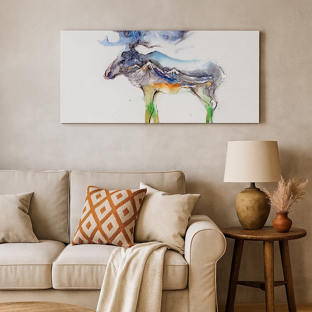 Tablou pe pânză - Eroul poveștii de iarnă - 30x30 cm