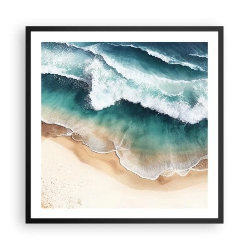 Poster în ramă neagră - Întâlnire eternă - 60x60 cm