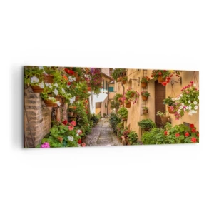 Tablou pe pânză - Străduță italiană - 100x40 cm