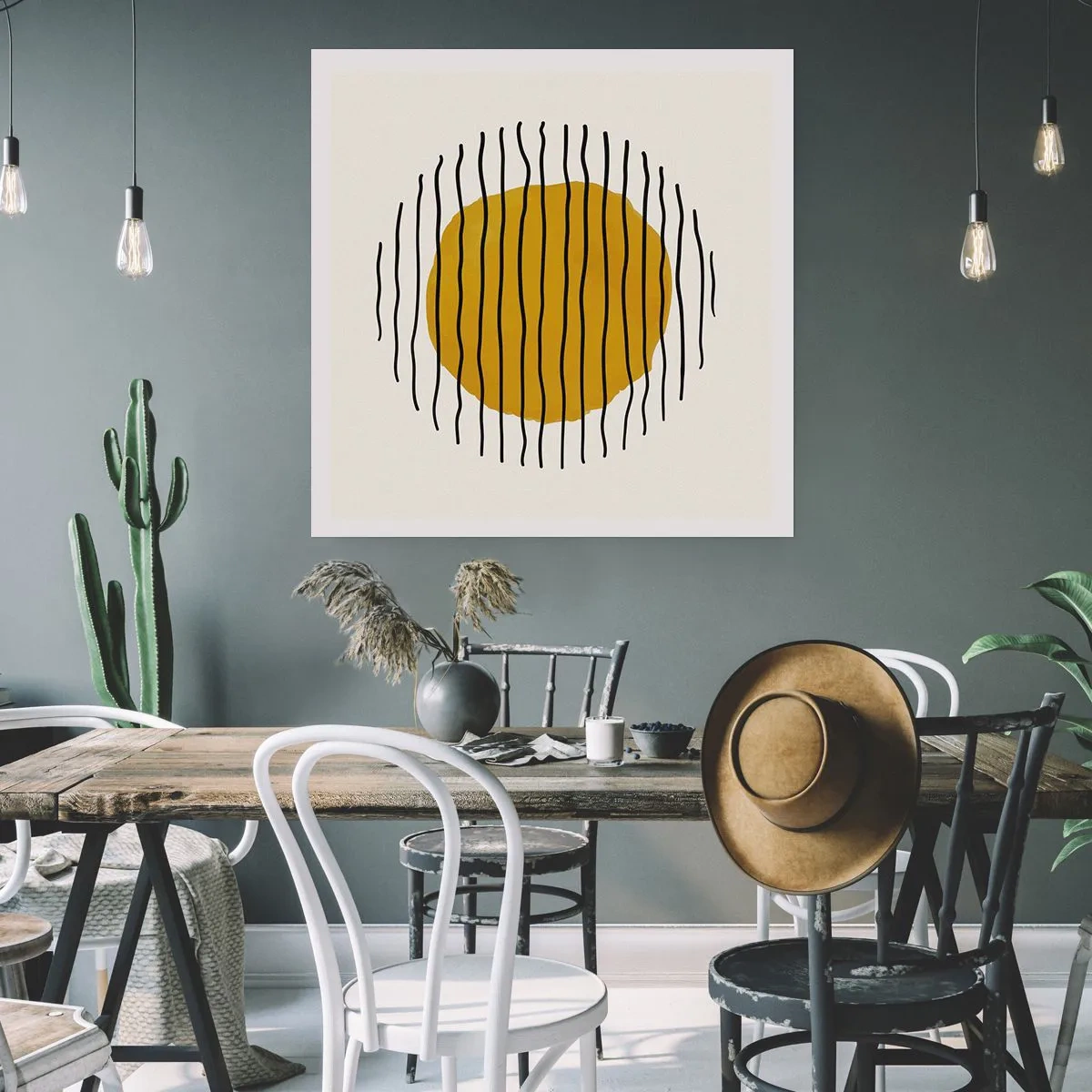 Poster - Abstracție tremurândă de căldură - 30x30 cm