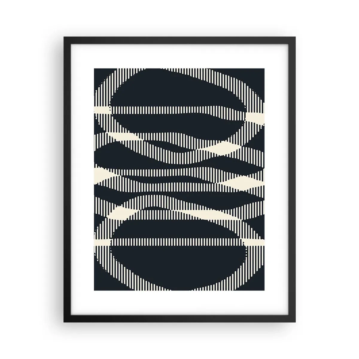 Poster în ramă neagră - Încercare de străpungere a întunericului - 40x50 cm