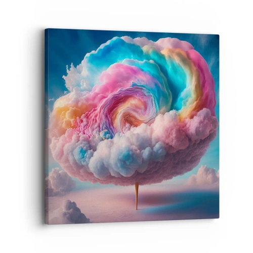 Tablou pe pânză - Visul unui parc de distracții - 30x30 cm