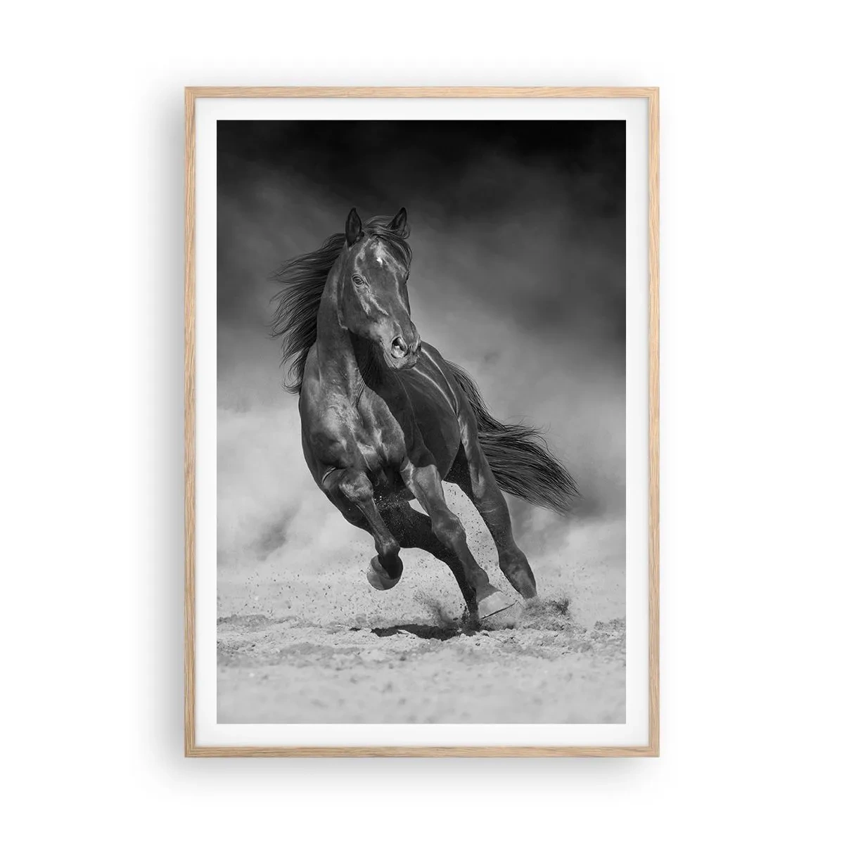 Poster în ramă de stejar deschis - Dorința emirului - 70x100 cm