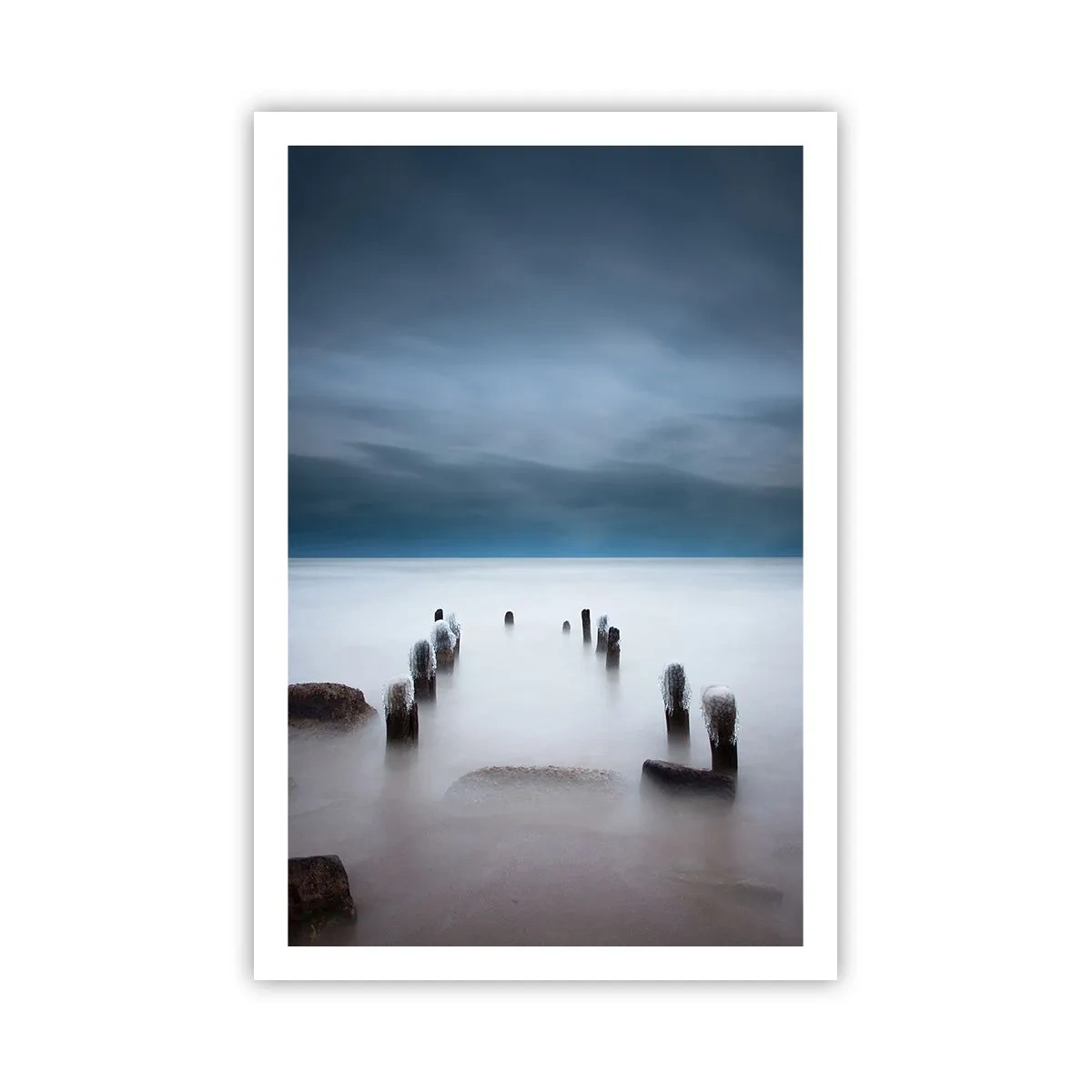 Poster - Un lac în ceața calmă - 61x91 cm