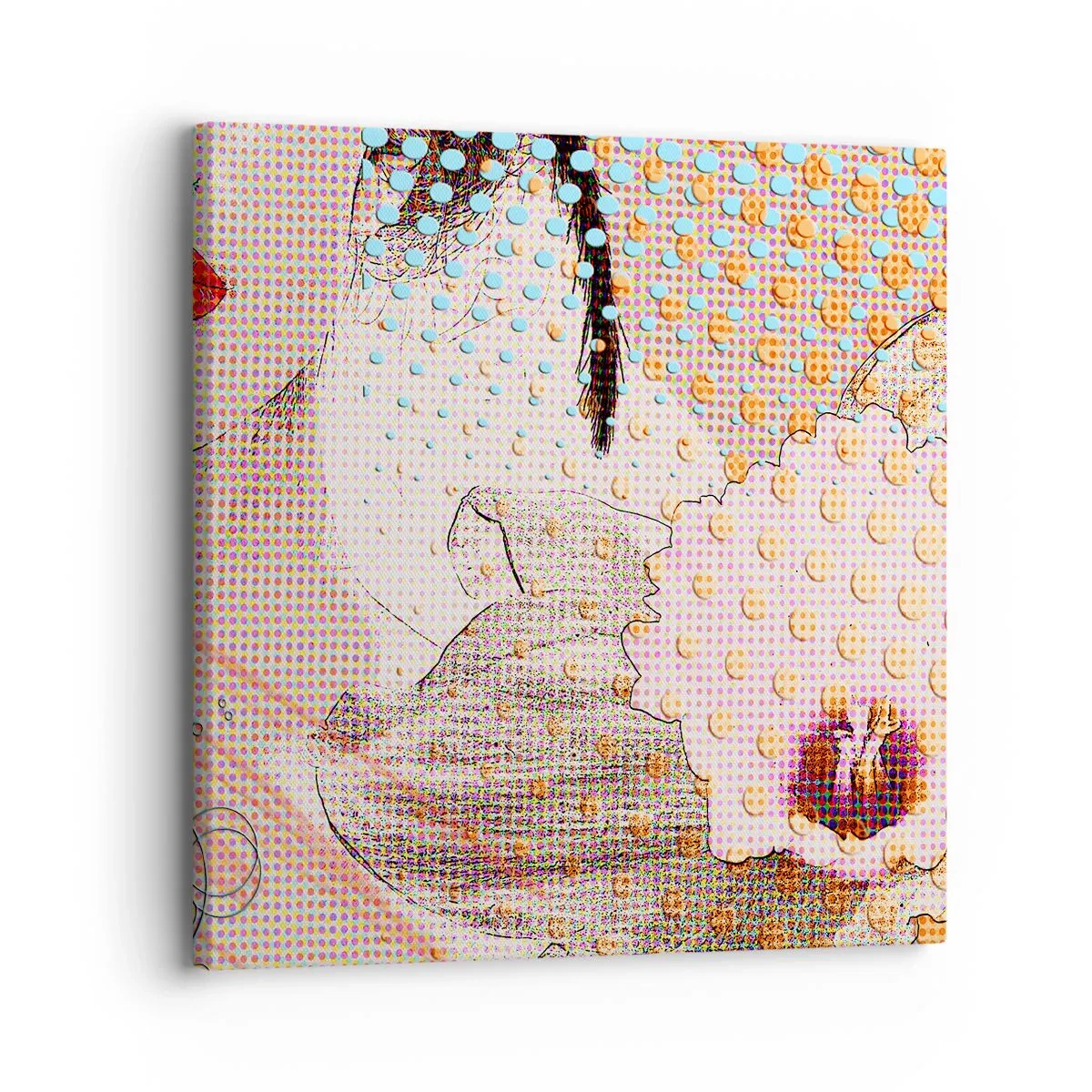 Tablou pe pânză - Eroină de benzi desenate - 30x30 cm