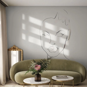 Tapet Autoadeziv Deluxe Sticker - Schiță de senzualitate - Femeie, Grafică, Bucată - 150x105 cm