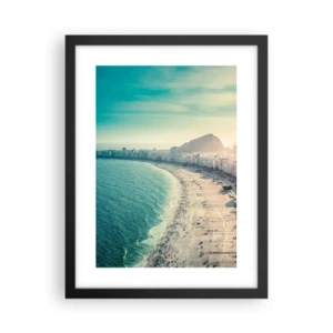 Poster în ramă neagră - Vacanță perpetuă în Rio - 30x40 cm