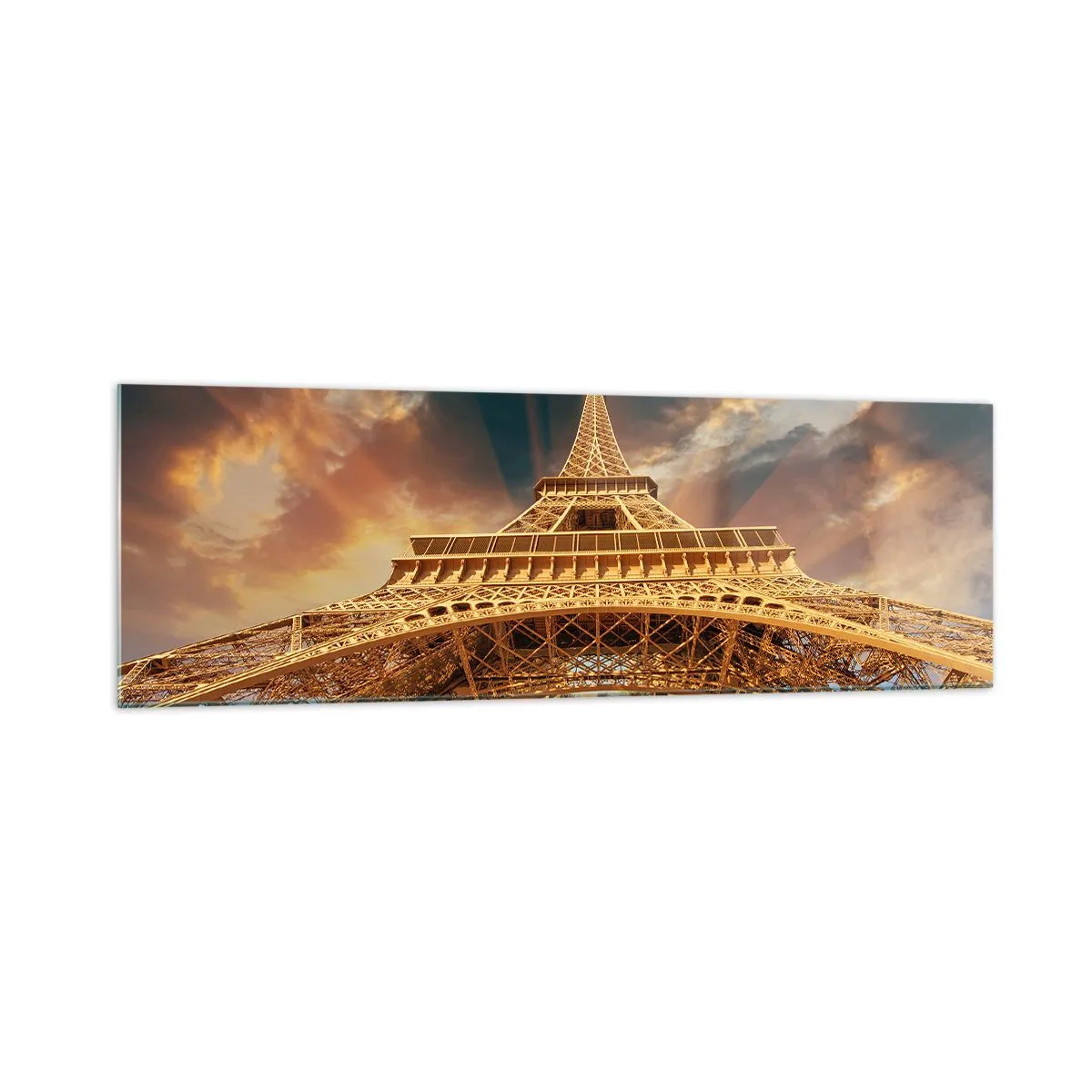 Tablou pe sticlă - Cum a ajuns omenirea la cer - 160x50 cm