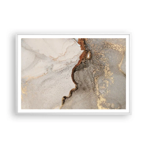 Poster în ramă albă - La granița culorilor - 100x70 cm