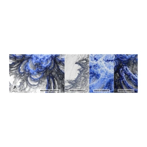 Mostră tapet Premium Sand - Nașterea unui val - Abstracția, Bucată, Model modern - 100x30 cm