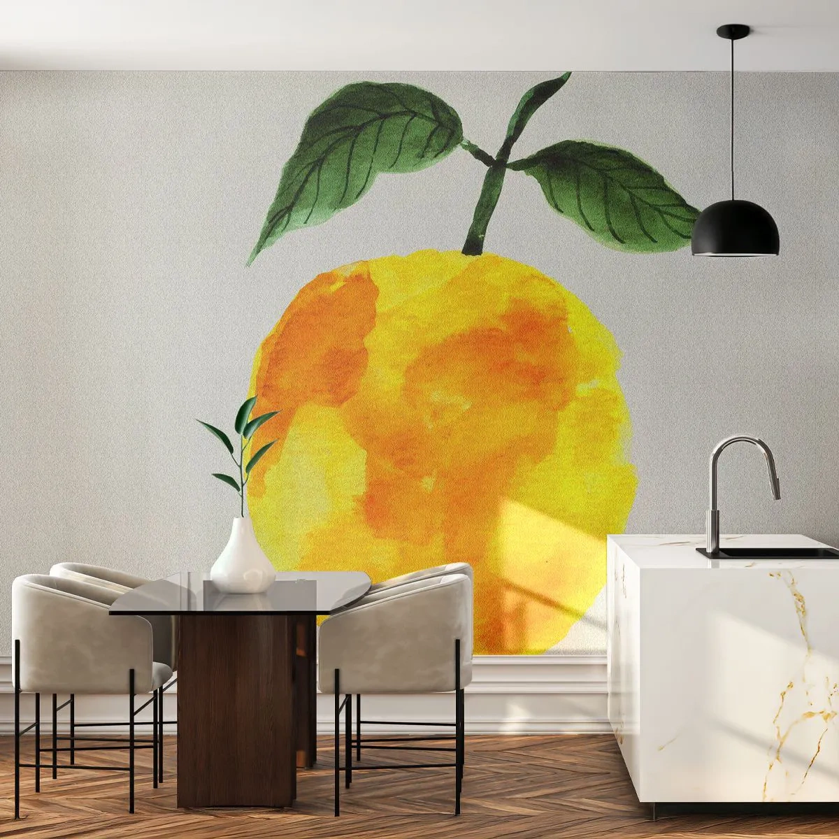 Tapet Premium Sand - Cum să simțiți gustul soarelui - Lămâie, Bucătărie, Fructe - 100x70 cm