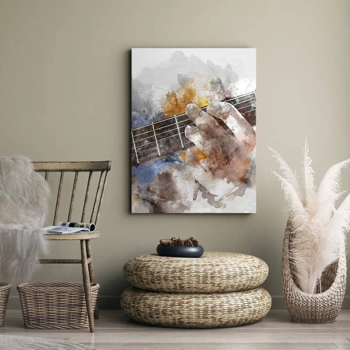 Tablou pe pânză - Poezie între corzi - 65x120 cm