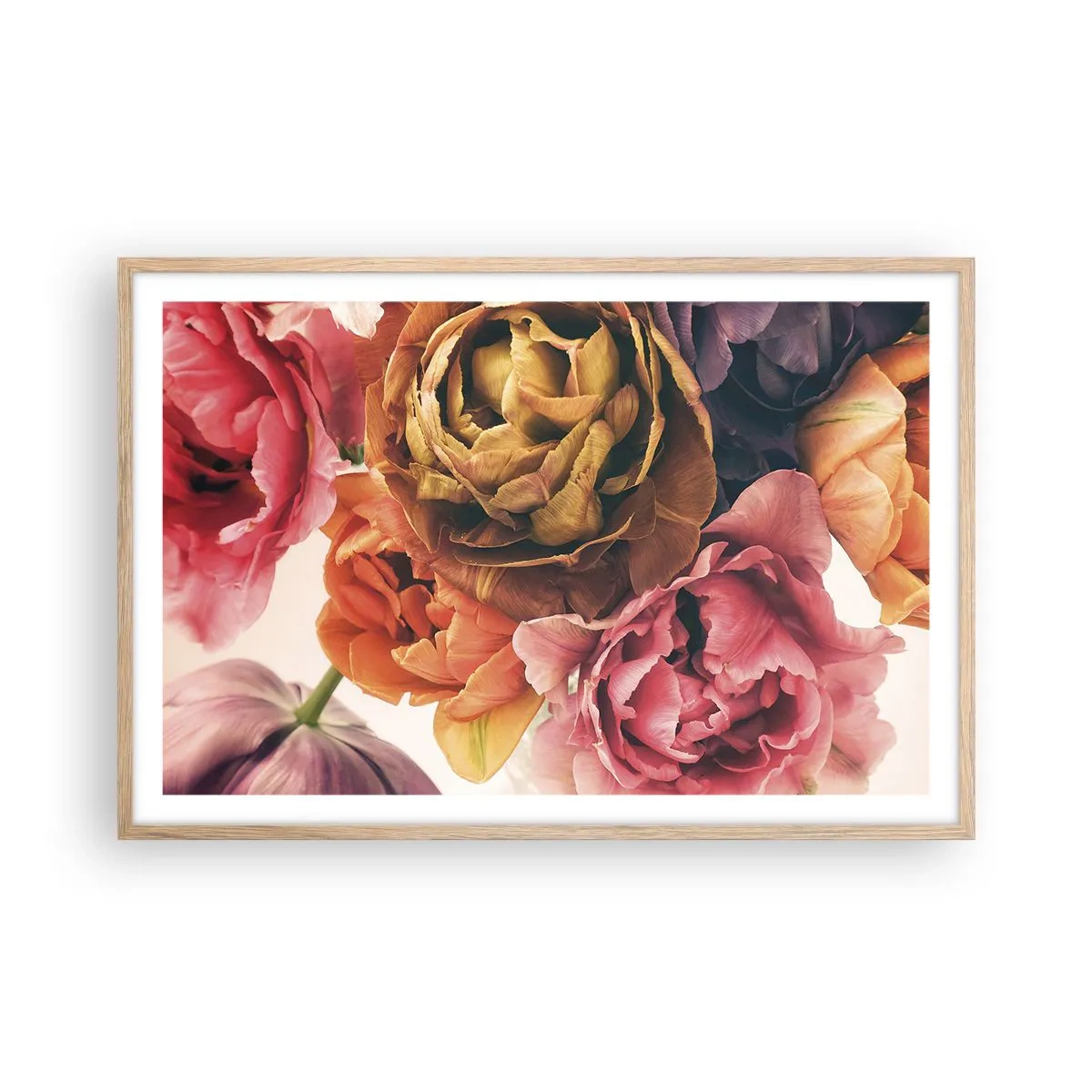 Poster în ramă de stejar deschis - Sărbătorirea vieții - 91x61 cm