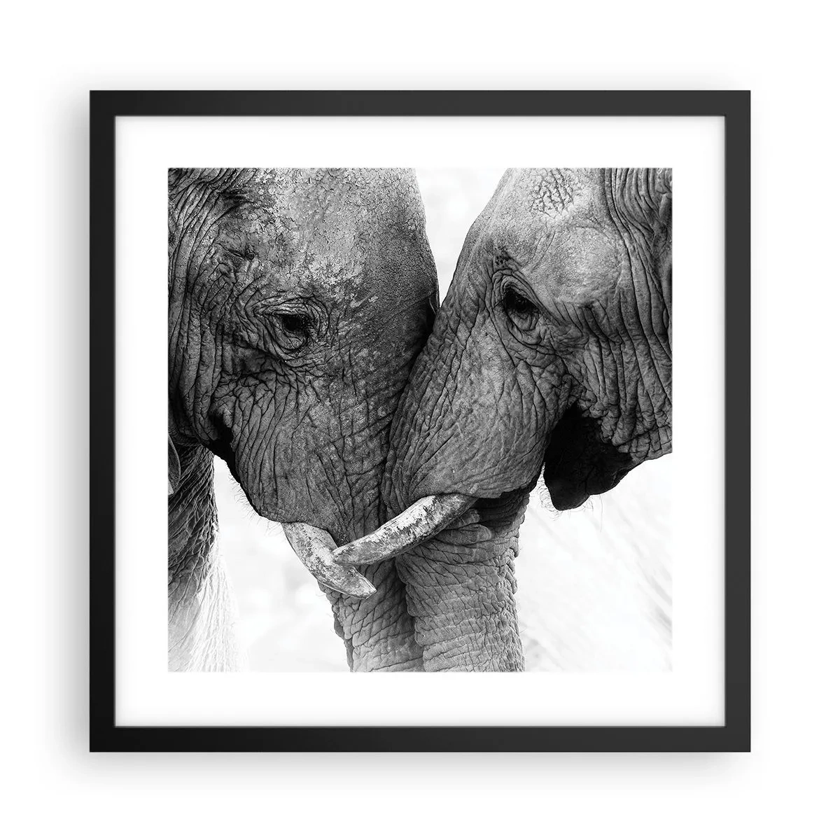 Poster în ramă neagră - Mărturisire din inimă - 40x40 cm