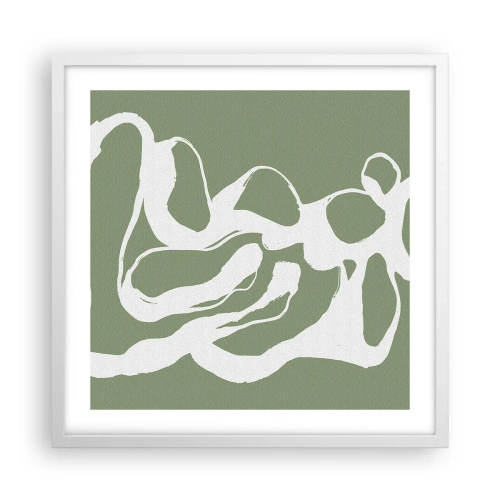 Poster în ramă albă - Chemarea spațiului - 50x50 cm