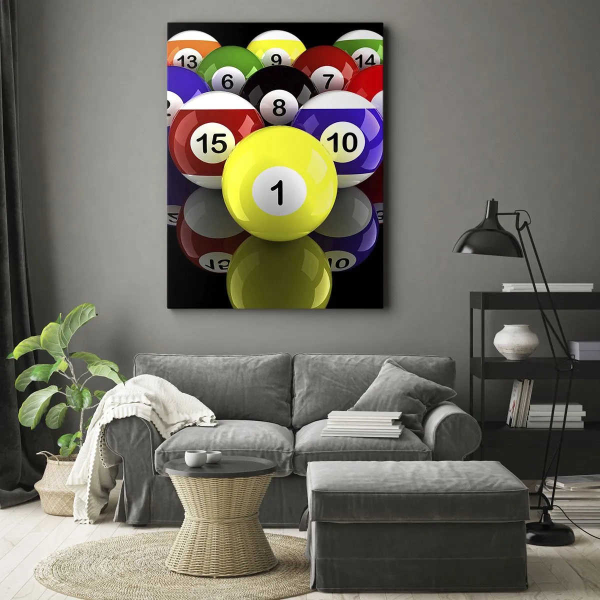 Tablou pe pânză - Diferite culori de joc - 70x100 cm