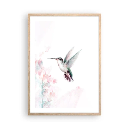Poster în ramă de stejar deschis - Oprit în mișcare - 50x70 cm