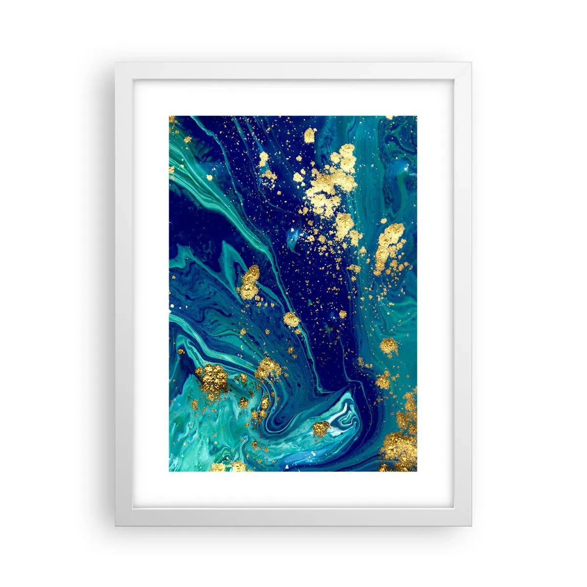 Poster în ramă albă - Petale de soare  - 30x40 cm