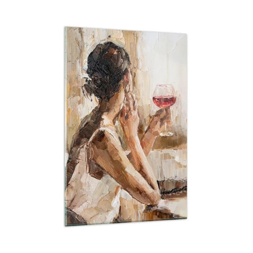 Tablou pe sticlă - Gustul unui moment bun - 80x120 cm