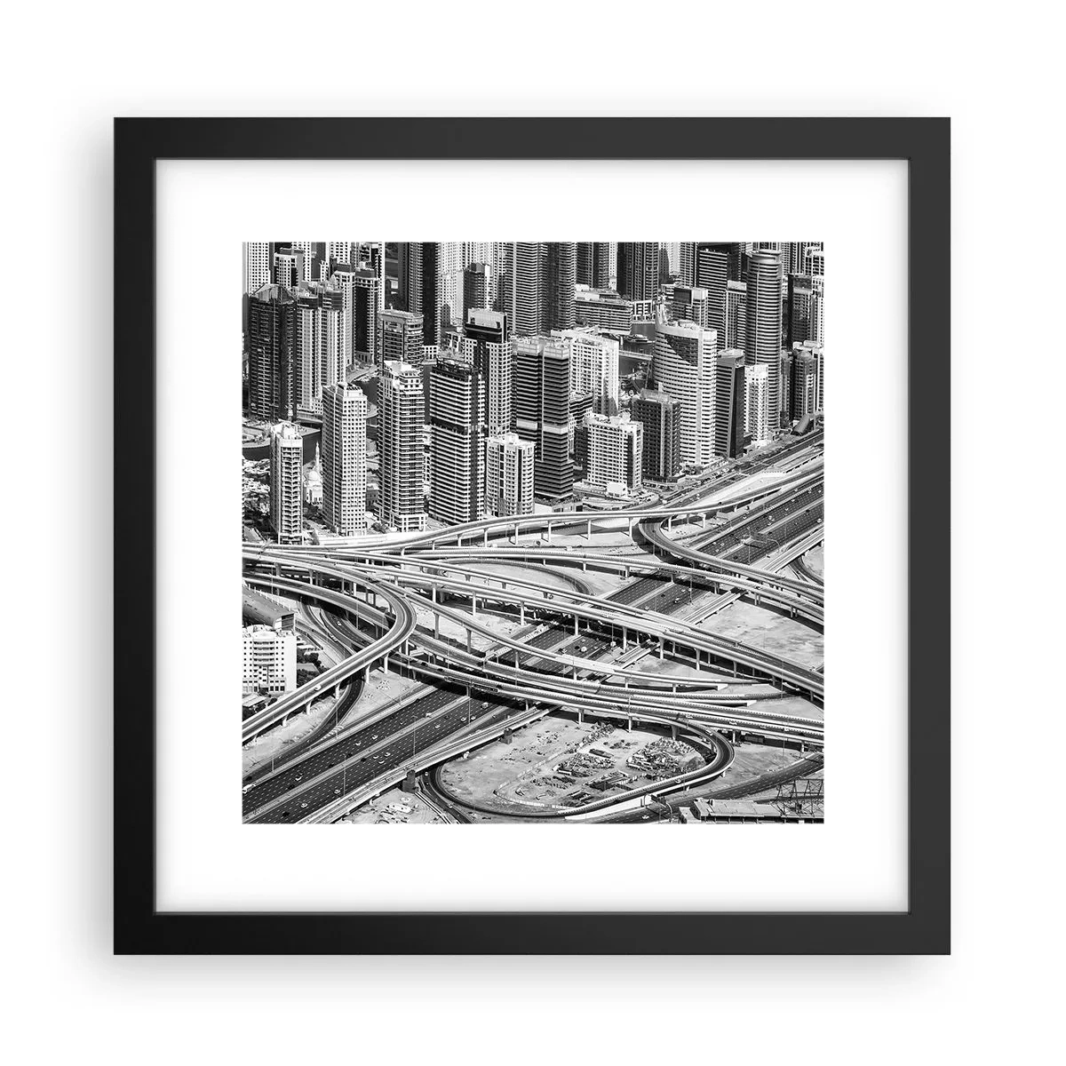 Poster în ramă neagră - Dubai - orașul imposibil - 30x30 cm