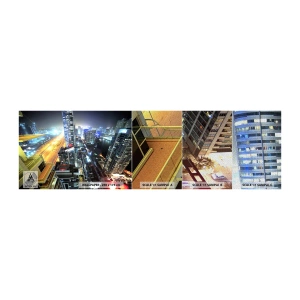 Mostră tapet Premium Sand - Un miracol în deșert - Oraș, Dubai, Arhitectură - 100x30 cm