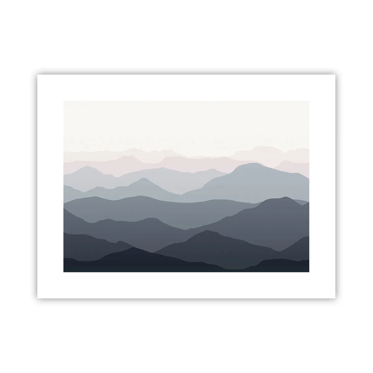 Poster - Valuri de munți - 40x30 cm