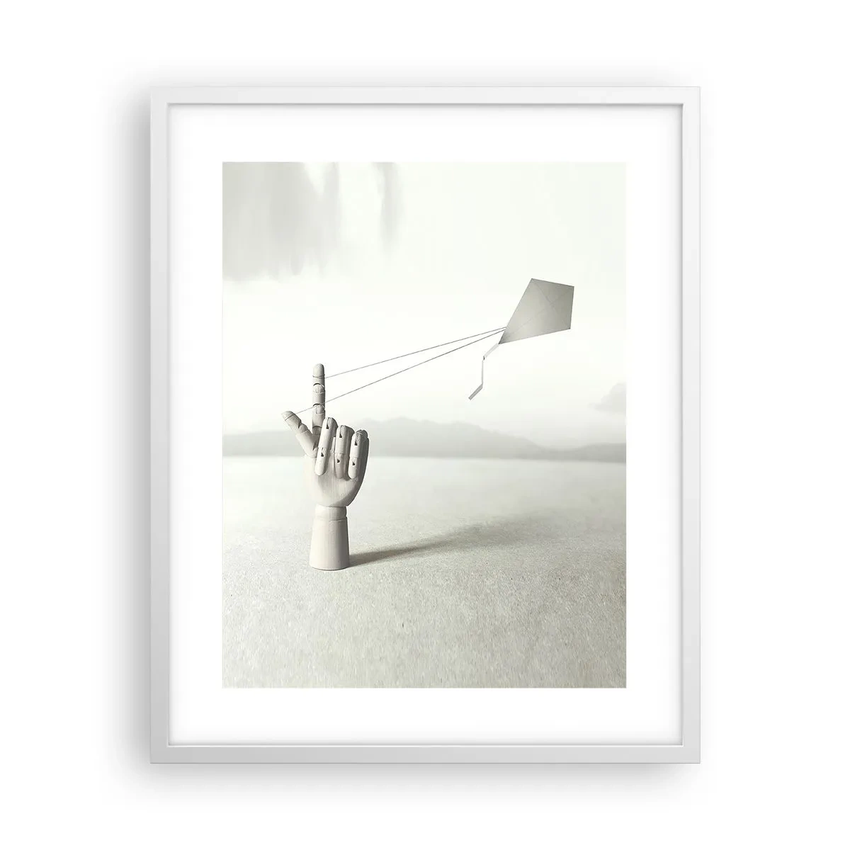 Poster în ramă albă - Încercare de forță - 40x50 cm