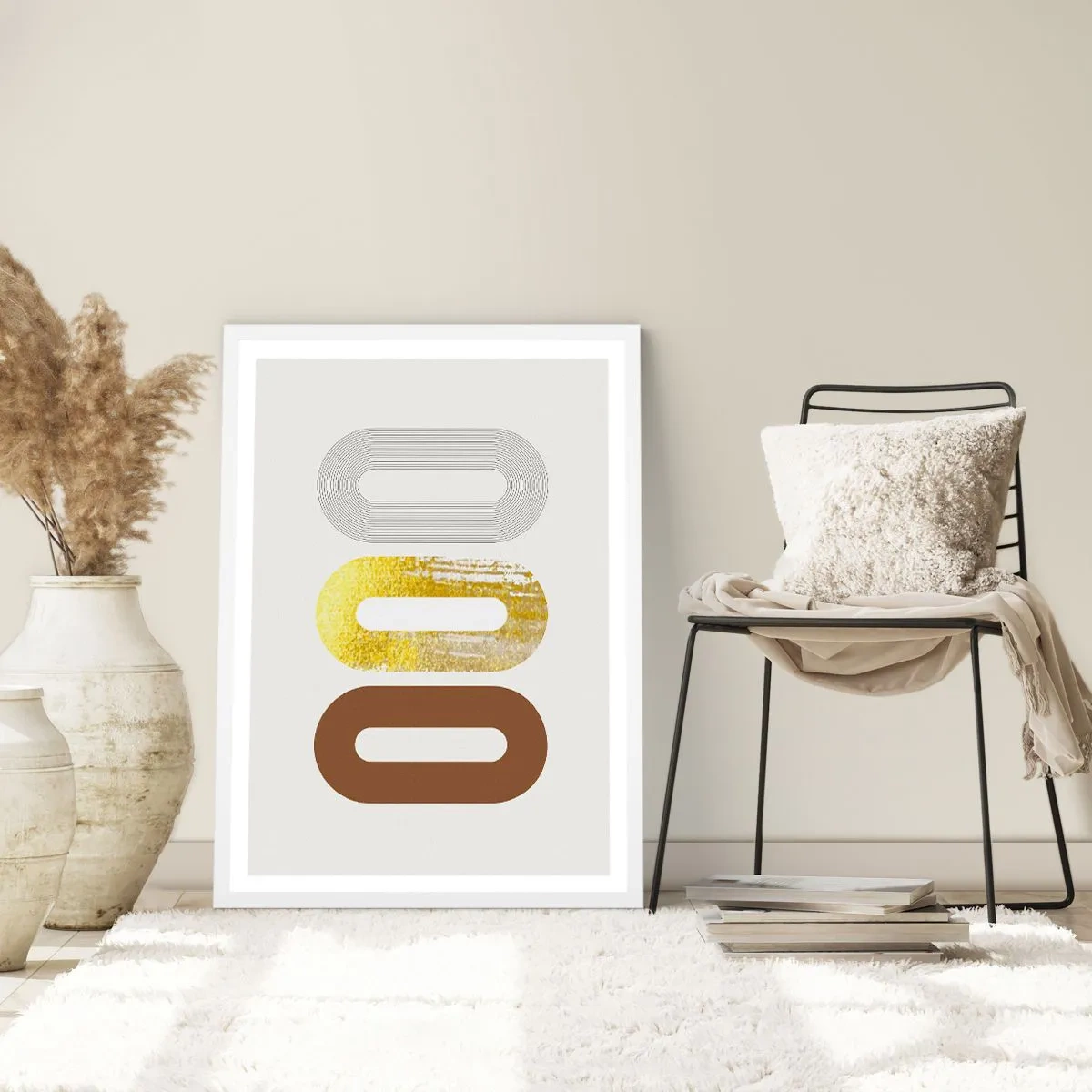 Poster în ramă albă - Ooo! - 50x70 cm