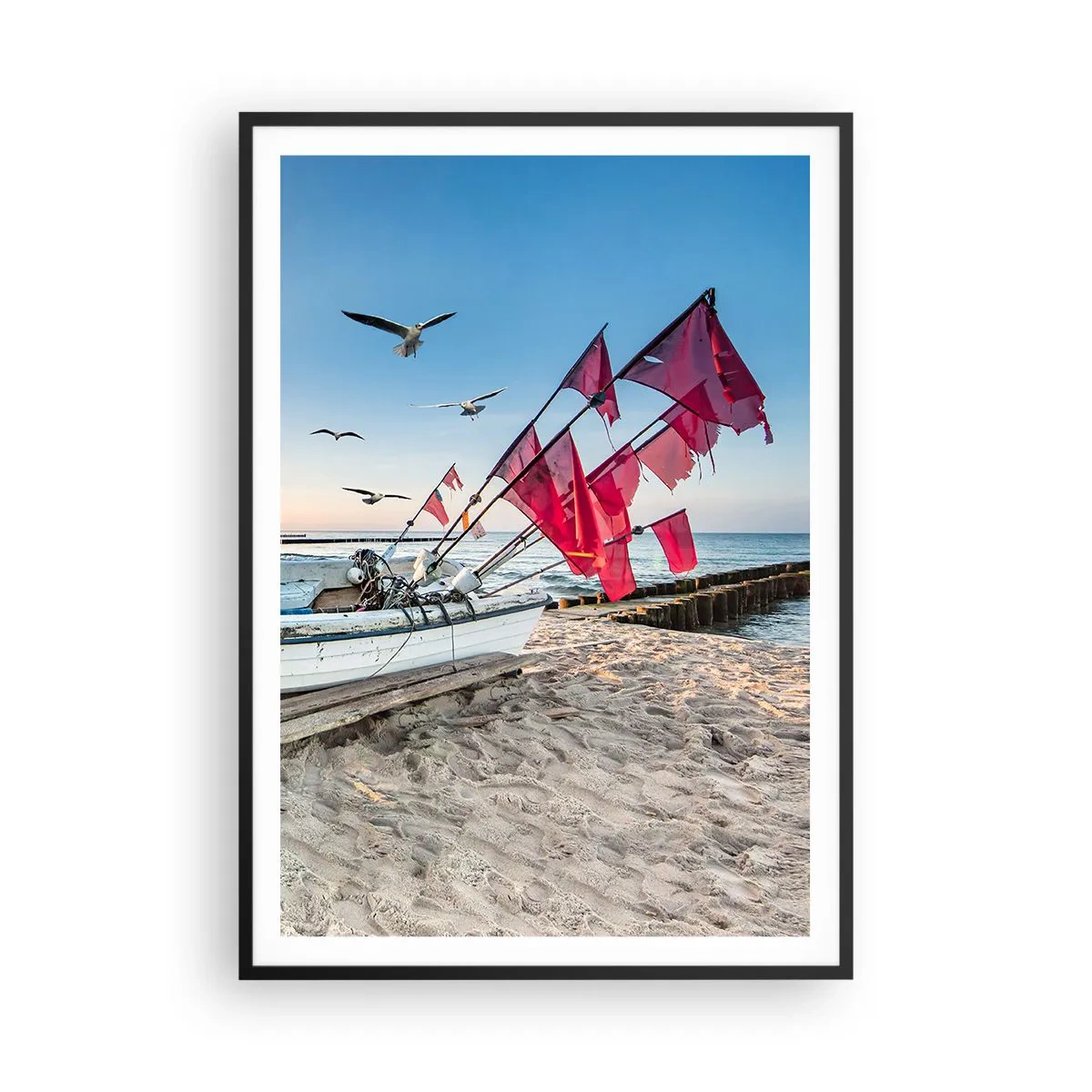 Poster în ramă neagră - O odihnă binemeritată - 70x100 cm