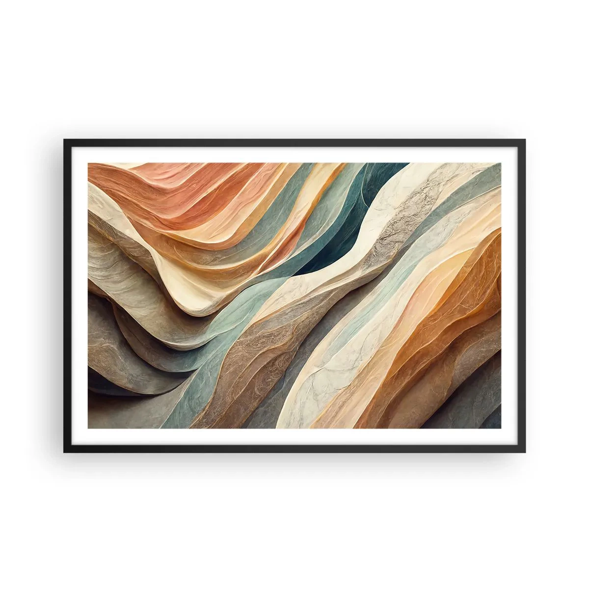 Poster în ramă neagră - Momentul dinaintea schimbării - 91x61 cm