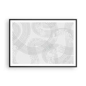 Poster în ramă neagră - Nu există o cale ușoară - 100x70 cm