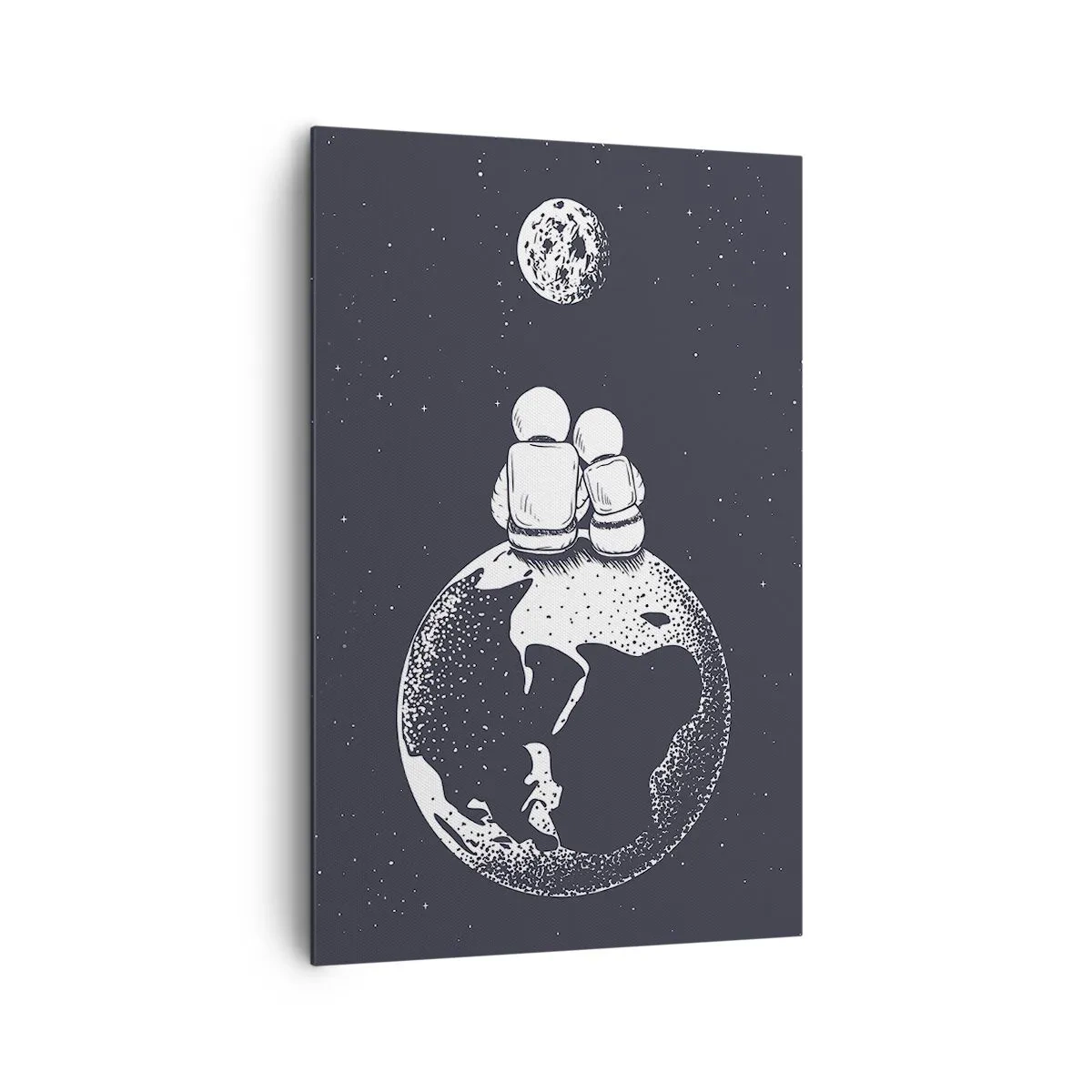 Tablou pe pânză - Poveste cosmică de dragoste - 80x120 cm