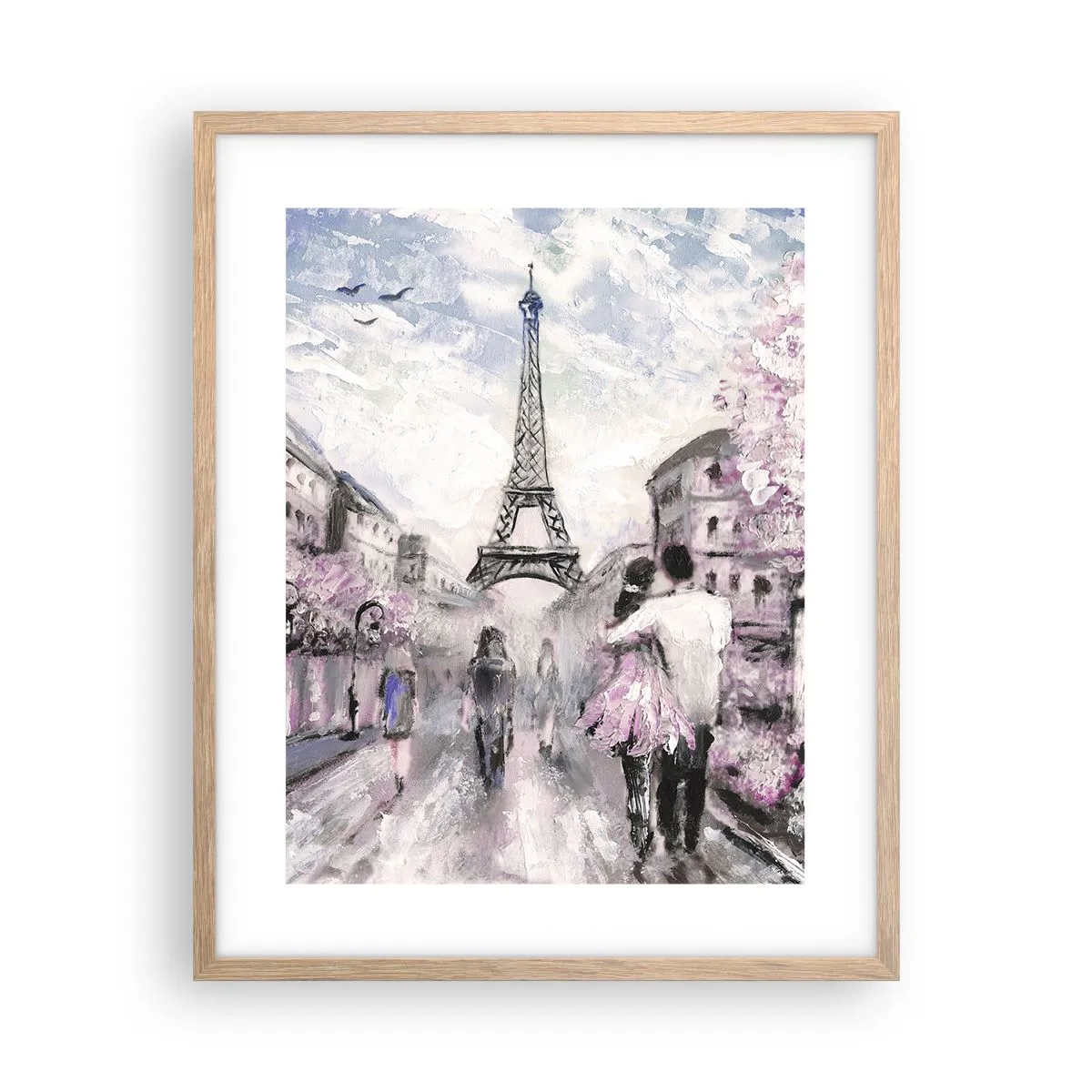 Poster în ramă de stejar deschis - Dacă ar fi să te îndrăgostești, atunci doar de... - 40x50 cm