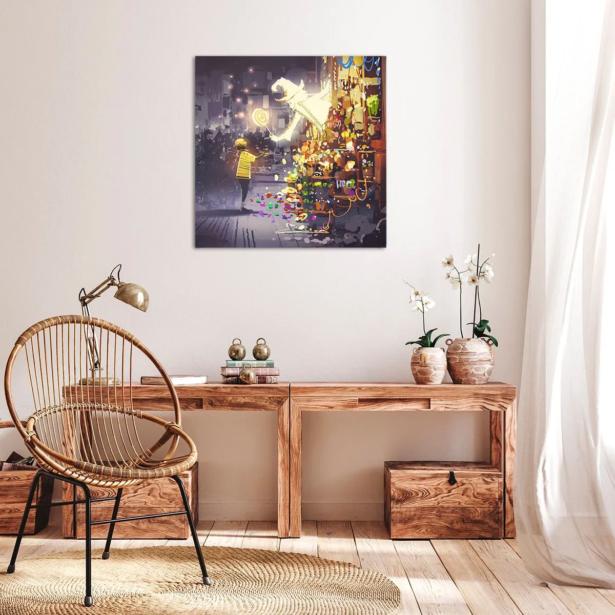 Tablou pe pânză - Vrăjitoria există - 60x60 cm