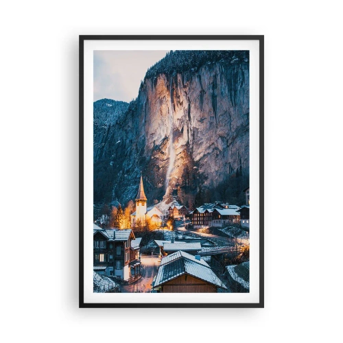 Poster în ramă neagră - Spiritul luminos al iernii - 61x91 cm