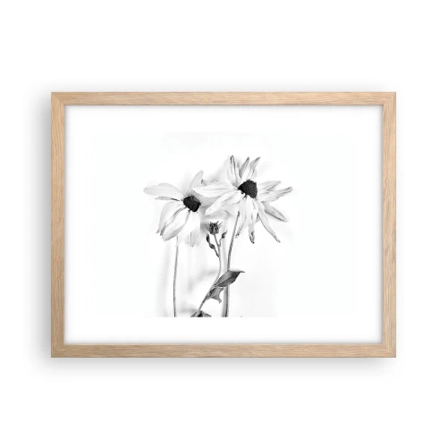 Poster în ramă de stejar deschis - Nimeni nu vrea să fie singur - 40x30 cm