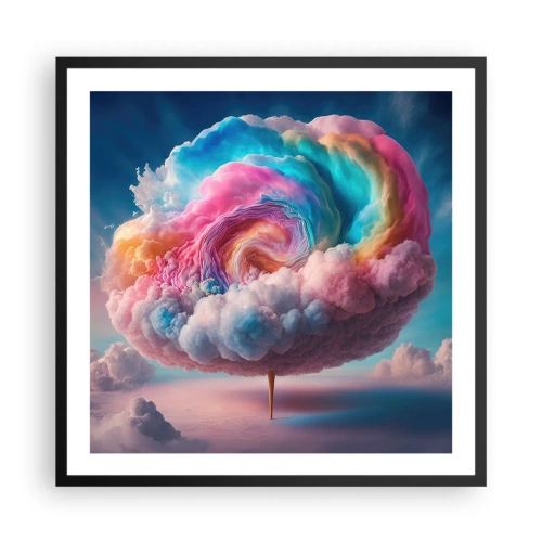 Poster în ramă neagră - Visul unui parc de distracții - 60x60 cm