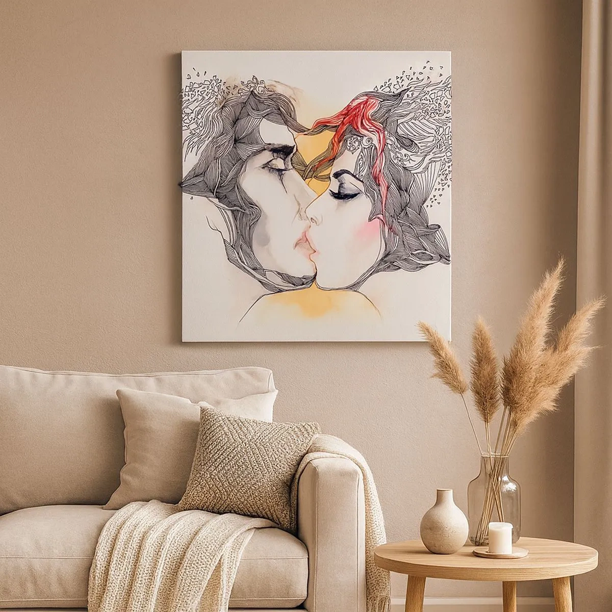 Tablou pe pânză - Lumea nu există - 30x30 cm