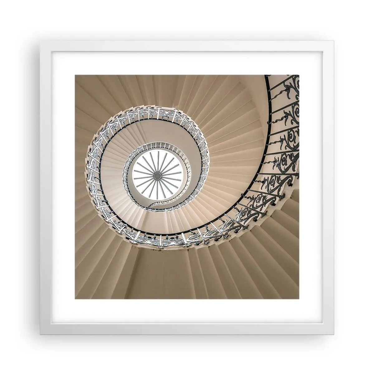 Poster în ramă albă - În interiorul cochiliei - 40x40 cm