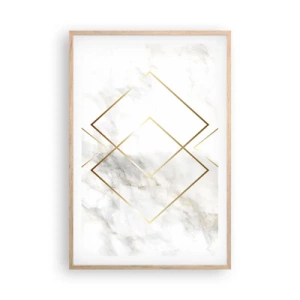 Poster în ramă de stejar deschis - Vedere spre infinit - 61x91 cm