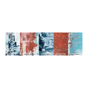 Mostră tapet autocolant Deluxe Sticker - Jumi-juma abstract - Abstracția, Bucată, Pictura - 100x30 cm