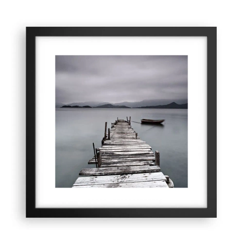 Poster în ramă neagră - Poți pleca mâine - 30x30 cm