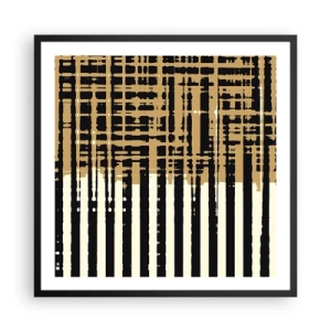 Poster în ramă neagră - Abstracție arhitecturală - 60x60 cm
